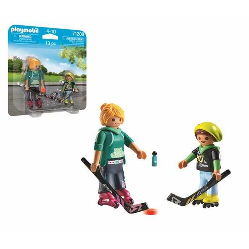 Playset Playmobil 71209 - Hokejaš Duo sa 13 Dijelova slika 4