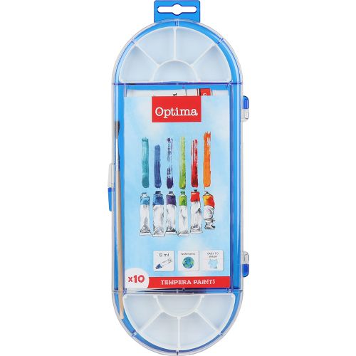 Tempera 1/10 12ml pvc OPTIMA ovalna kutija 100003 slika 3