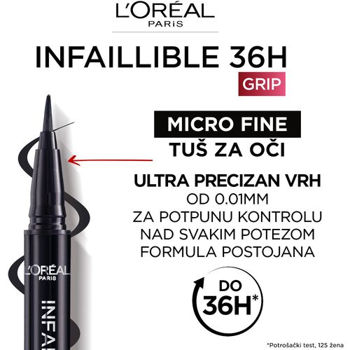 L'Oreal Paris Infaillible Grip 36H Micro Fine ajlajner​ 03 Ancient Rose slika 4