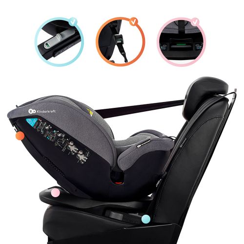 Kinderkraft autosjedalica XPEDITION 0-36 kg Isofix, siva slika 79