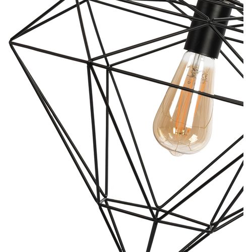 TOOLIGHT VISEĆA SVJETILJKA DIAMOND METAL LOFT BLACK APP563-1CP slika 2