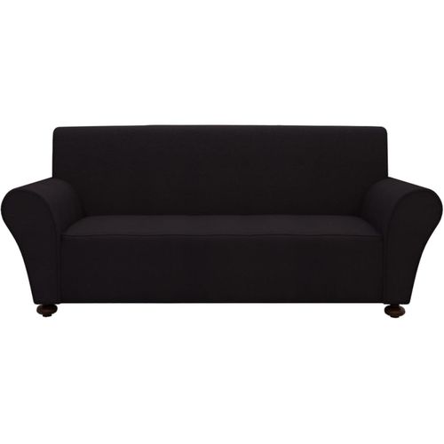 131081 Stretch Couch Slipcover Black Polyester Jersey slika 22