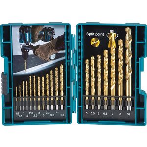 Makita set HSS-TiN svrdala 19/1 (1.5-10mm) D-67527 