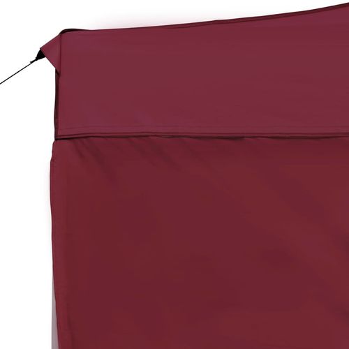 Profesionalni sklopivi šator za zabave 4,5 x 3 m crvena boja vina slika 8