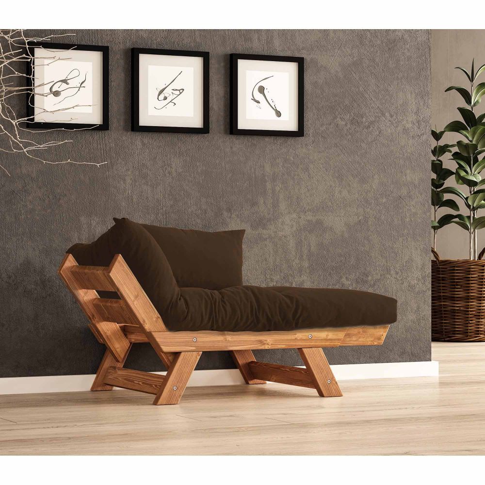 Sofa za baštu za jednu osobu, CPT8154-140, boja: smeđa jela slika 2