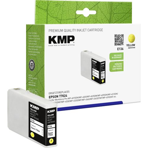 KMP tinta zamijenjen Epson T7024 kompatibilan  žut E136 1620,4009 slika 2