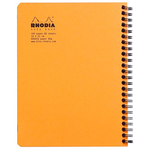 Clairefontaine bilježnica Rhodia classic A5+ 80gr 80L, narančasta, diktando slika 2