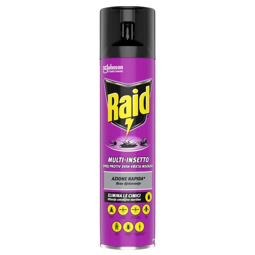 Raid sprej gmižući i leteći 400ml slika 1