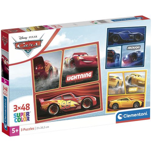 Disney Cars puzzle 3x48pcs slika 2