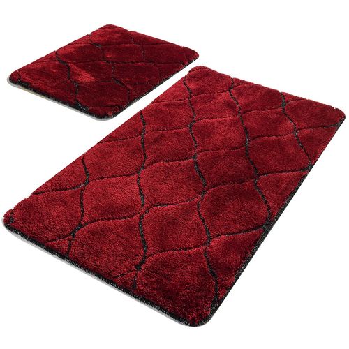 Infinity - Cherry Cherry Acrylic Bathmat Set (2 Pieces) slika 2