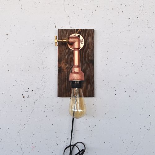 Pp174 Wooden
Rose Gold Wall Lamp slika 10