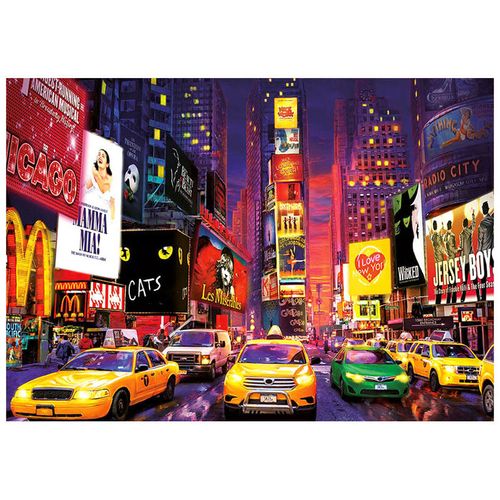 Times Square New York Neon puzzle 1000pcs slika 1