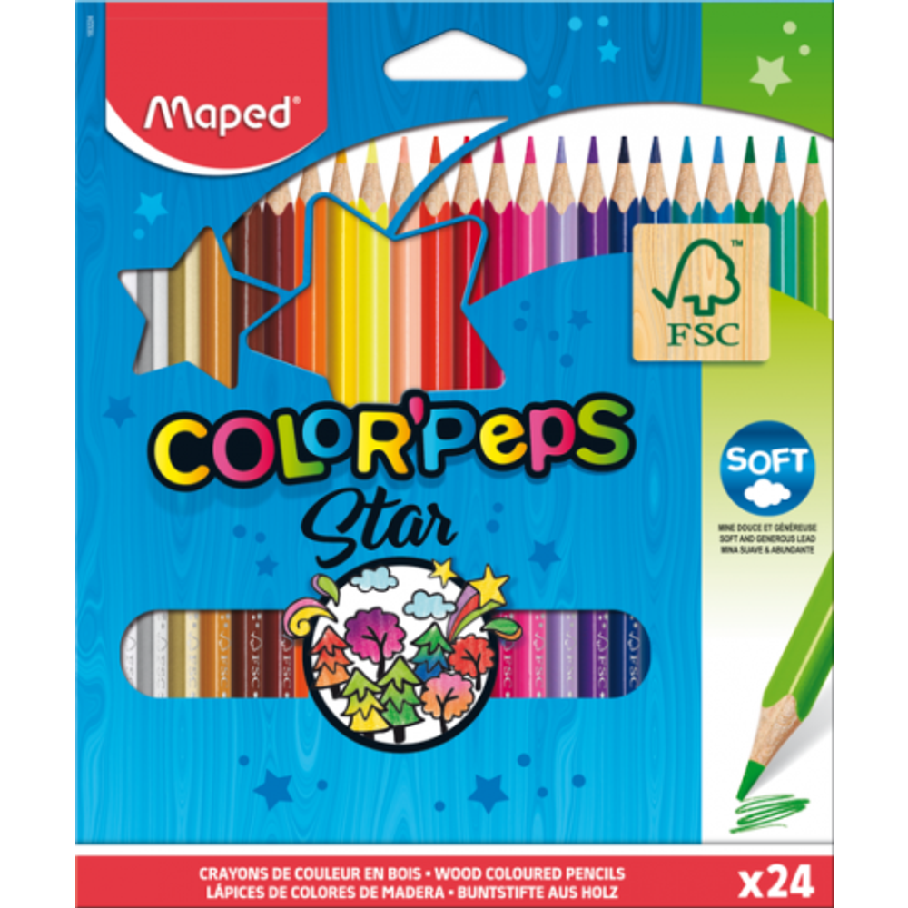 Maped Drvene bojice Color'Peps FC 24/1 slika 3