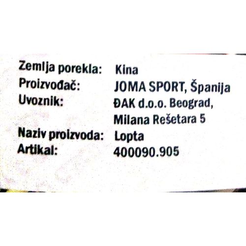 400090905 Joma Ts Lopta  Futsal-Pro Soccer Ball Fifa White-Yellow 400090905 slika 2