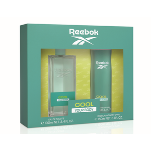 Reebok set Cool your body, toaletna voda 100ml + dezodorans150 ml, ženski