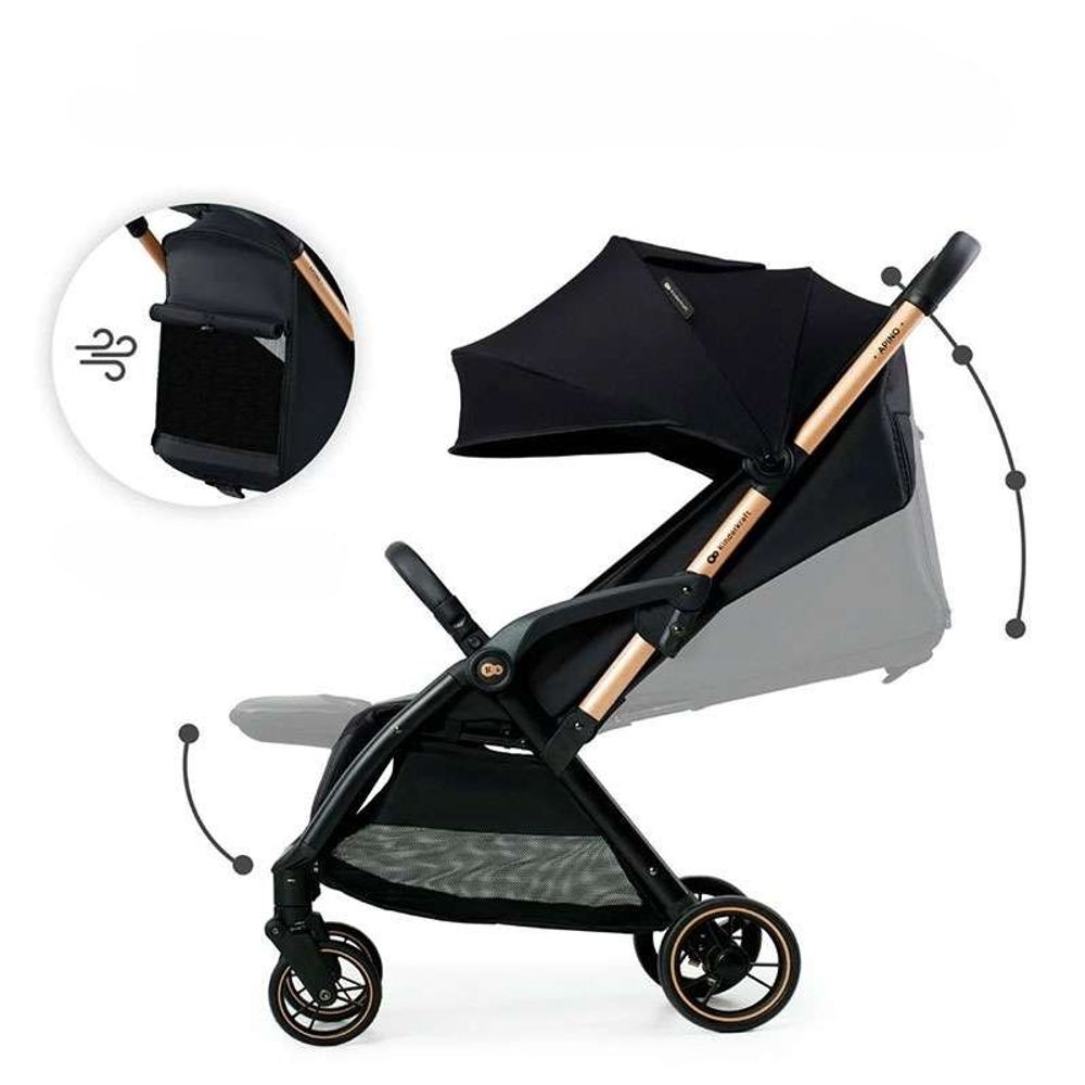 Kinderkraft Kolica Apino, Raven Black slika 2