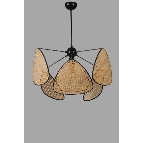 Hera 6 Lı Rattan Avize Rattan Chandelier slika 4