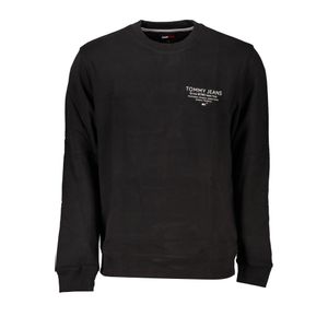 TOMMY HILFIGER MEN'S BLACK ZIPLESS SWEATSHIRT