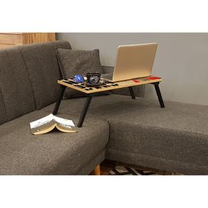 Gusto 766 - Crni Sto za Laptop od Atlantske Borovine