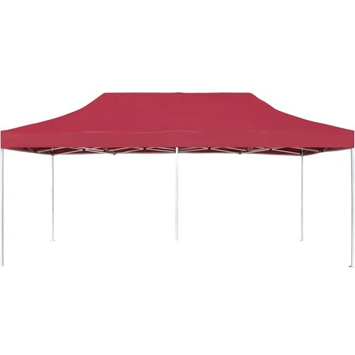 Profesionalni sklopivi šator za zabave 6 x 3 m crvena boja vina slika 31