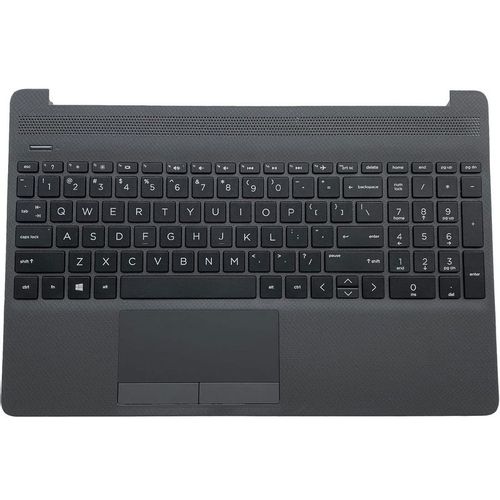Palmrest (C Cover) sa tastaturom za laptop HP 250 255 256 G8 15S-DU 15-DW tamno sivi/crni slika 1