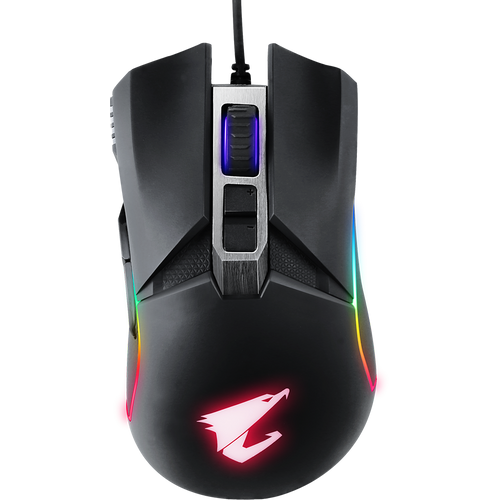 Gigabyte GM-AORUS M5 Real 16000 dpi Optical Sensor (Pixart 3389), Up to 400ips and 50G acceleration, Adjustable Weight and Balance slika 1