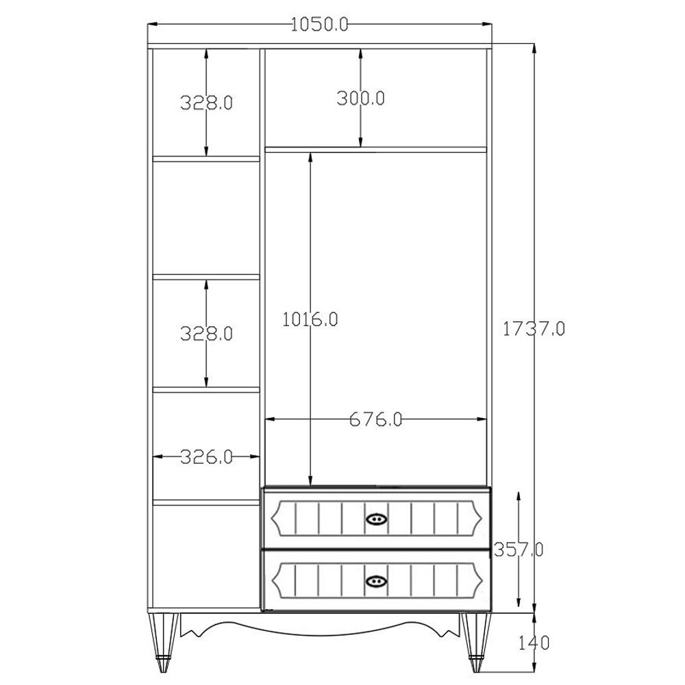 Ormar Rb-047 u Mat Bijeloj Boji slika 4