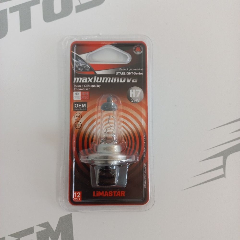 Sijalica Lima Blister 12V H7 55W - Zamjenska Halogena Sijalica slika 1