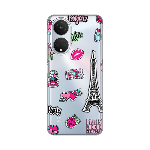 Torbica Silikonska Print Skin za Honor X7 Love Paris slika 1