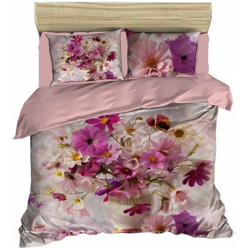 112 Pink
Lilac
White
 Double Quilt Cover Set slika 1