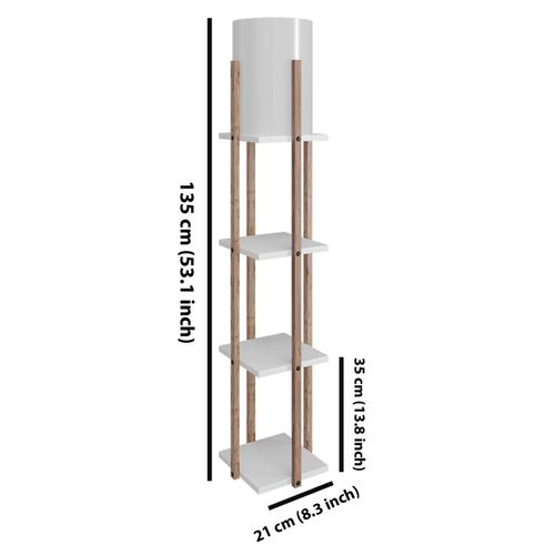 Opviq Nora - Bela podna lampa slika 3