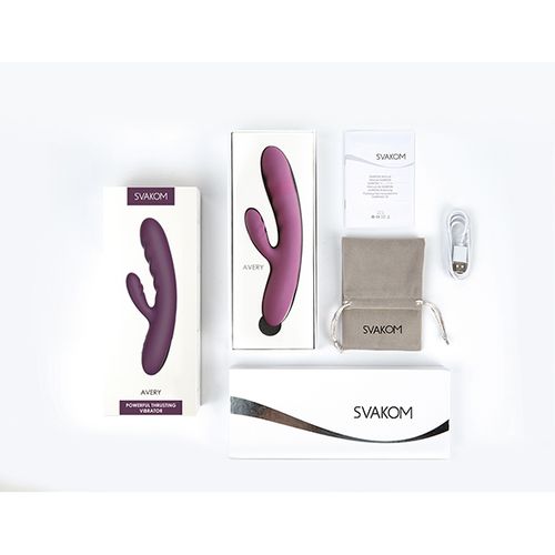 Svakom - Avery Powerful Thrusting Vibrator Lilac slika 9