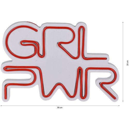 Girl Power - Red Red Decorative Plastic Led Lighting slika 9