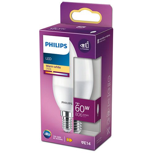 Philips led sijalica 60w b38 e14 ww, 929002978655, slika 2