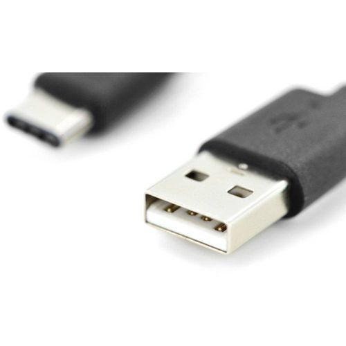 Digitus USB kabel USB 2.0 USB-A utikač, USB-C® utikač 4.00 m crna fleksibilan, zaštićen s folijom, pletena zaštita, sa zaštitom, dvostruko zaštićen, s USB AK-300148-040-S slika 4