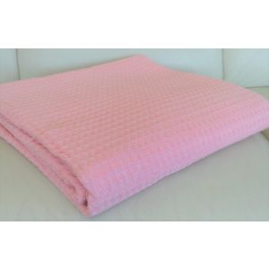 Pokrivač Waffle baby pink 150x230 7005