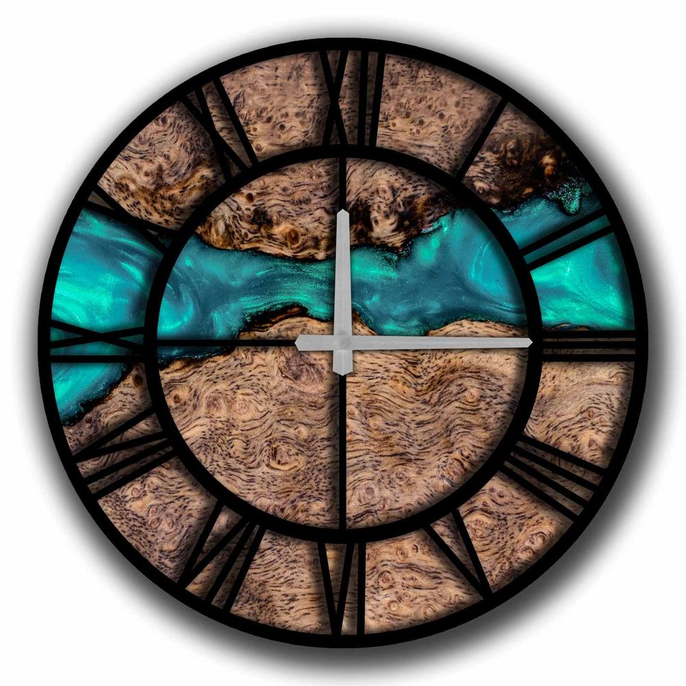 DUPLI - 5050MS-092 Multicolor Decorative MDF Clock slika 2
