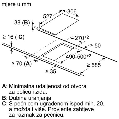 Bosch ugradbena ploča PKF375FP2E slika 13