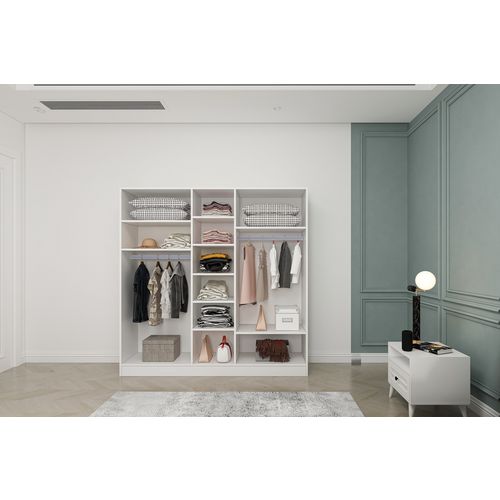 Woody Fashion Garnitura za spavacu sobu, Bijela boja, Nil 105 - White slika 4