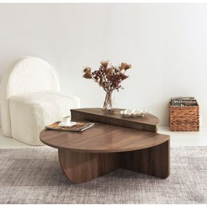 Hanah Home Podium - Walnut Walnut Coffee Table