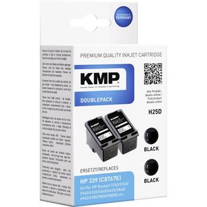 KMP tinta zamijenjen HP 339 kompatibilan 2-dijelno pakiranje crn H25D 1023,4021