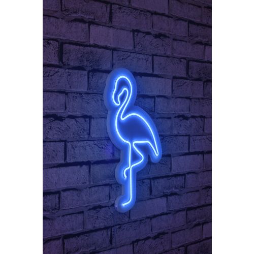 Wallity Ukrasna plastična LED rasvjeta, Flamingo - Blue slika 11