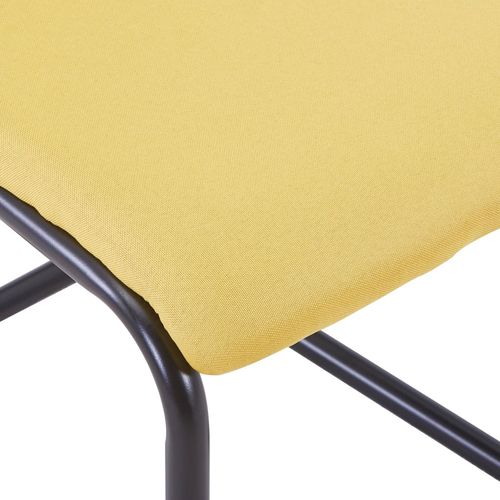 Konzolne blagovaonske stolice od tkanine 6 kom žute slika 41