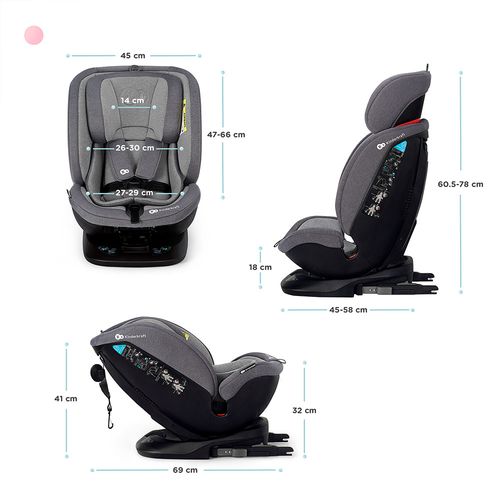 Kinderkraft autosjedalica XPEDITION 0-36 kg Isofix, crna slika 90