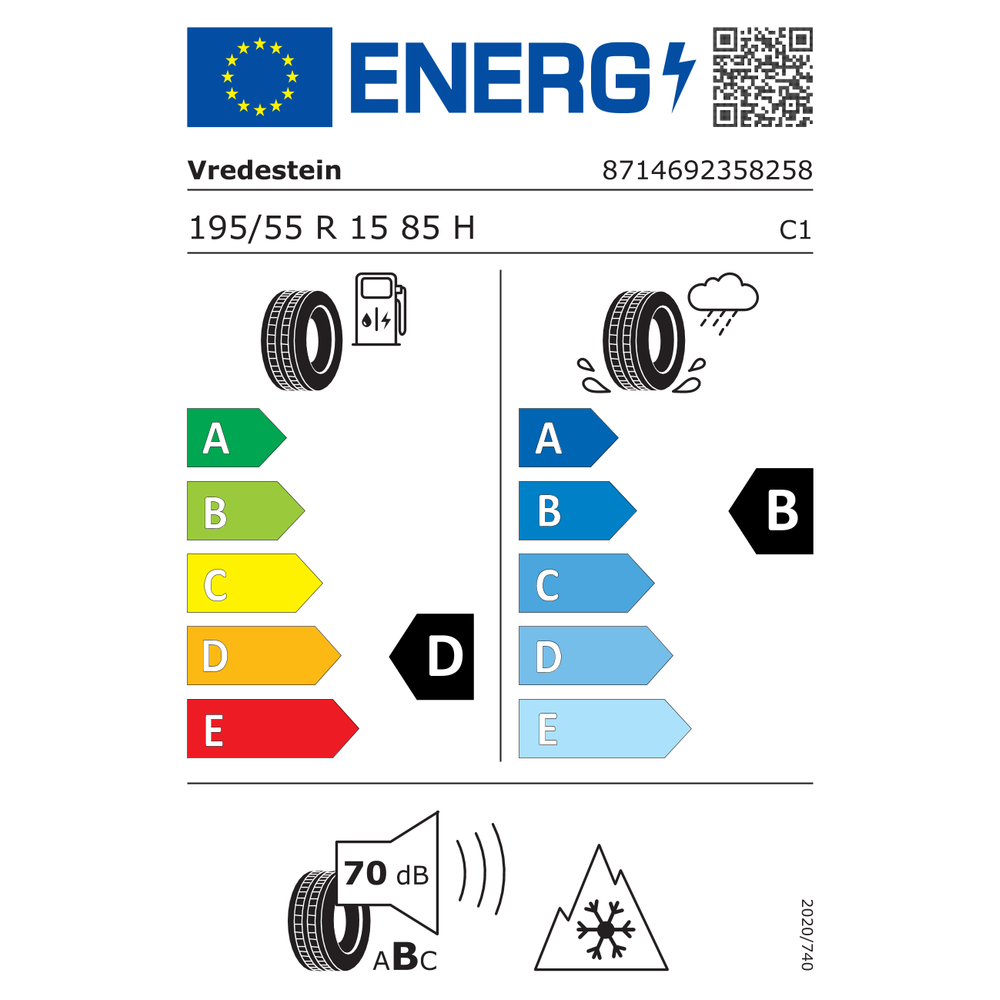 Vredestein Guma 195/55r15 85h quatrac tl vredestein cjelogodisnje osobne gume slika 2