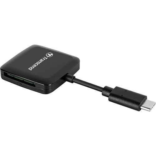 Transcend TS-RDC3 SD/microSD Card Reader, USB 3.2 Gen 1, Black, Type C slika 3