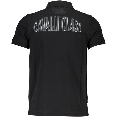 CAVALLI CLASS POLO SHORT SLEEVE MAN BLACK slika 2