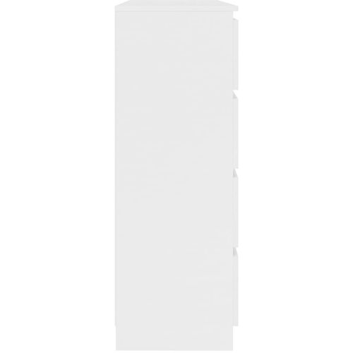 Komoda s ladicama bijela 120 x 35 x 99 cm od iverice slika 5