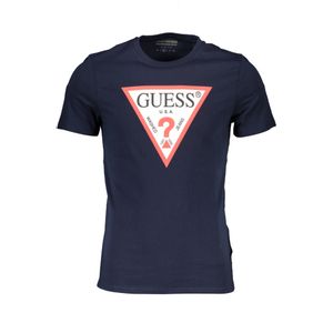 GUESS JEANS MEN'S SHORT SLEEVE T-SHIRT BLUE