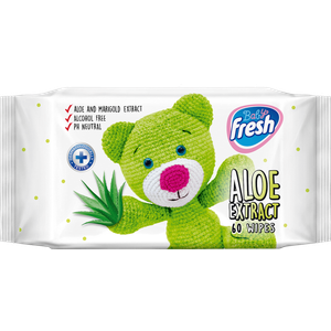 Fresh Baby vlažne maramice za bebe Premium Aloe Vera 60kom